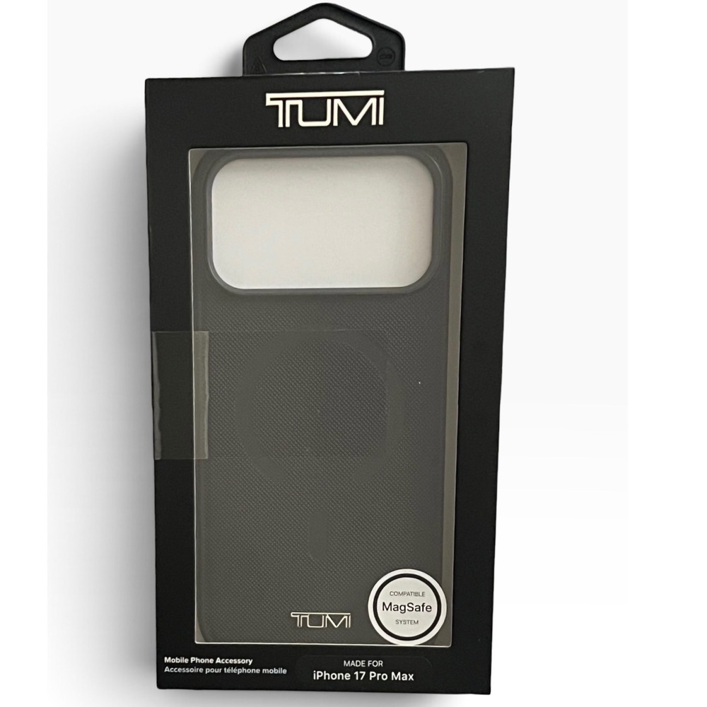 TUMI iPhone 17 Pro Max MagSafe Case Textured Ballistic Design Black NIB